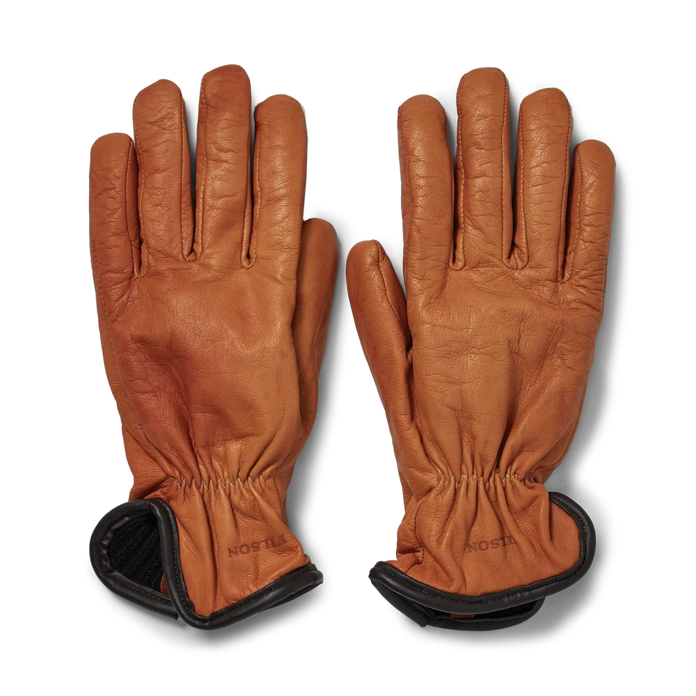 Filson - Original Lined Goatskin Gloves in Saddle Brown