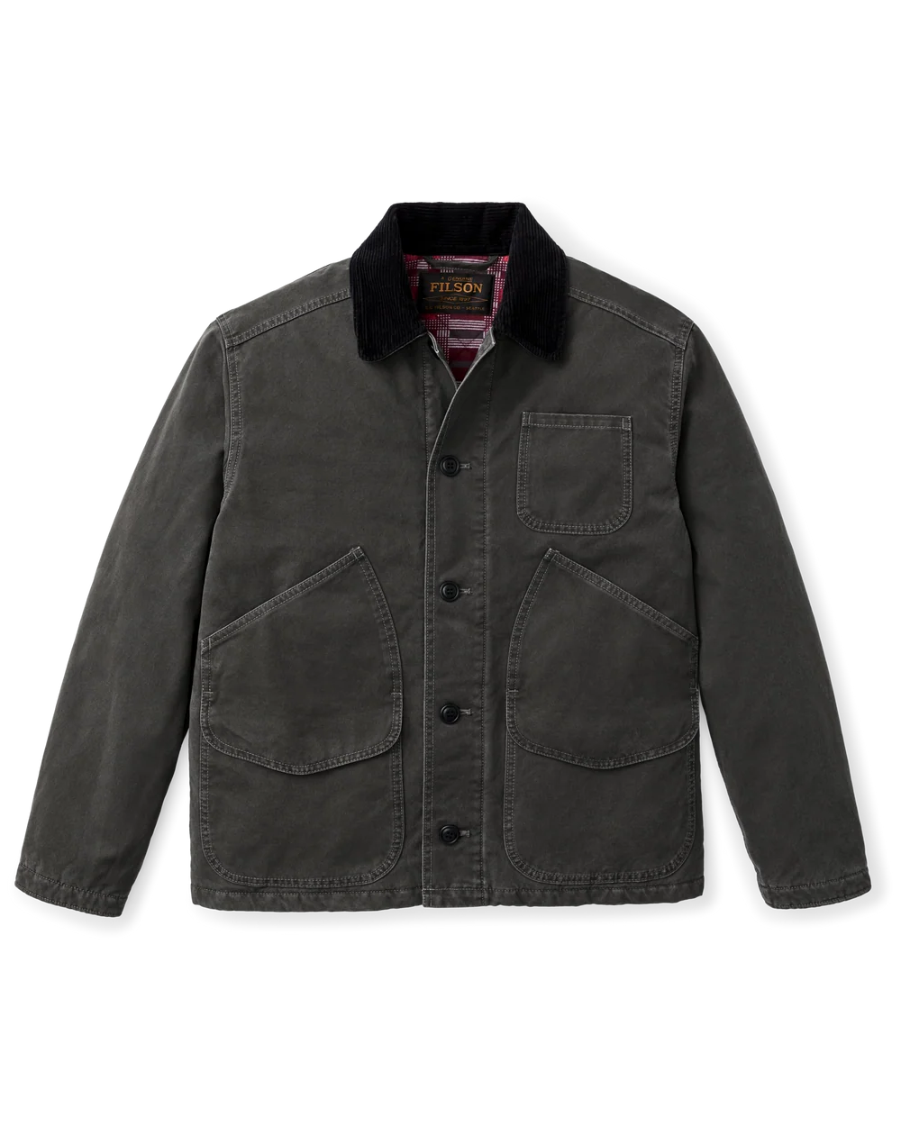 Filson - Insulated Canvas Outfitter Jacket in Peat