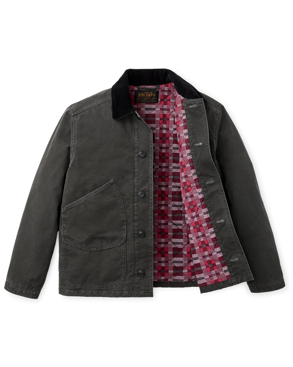 Filson - Insulated Canvas Outfitter Jacket in Peat