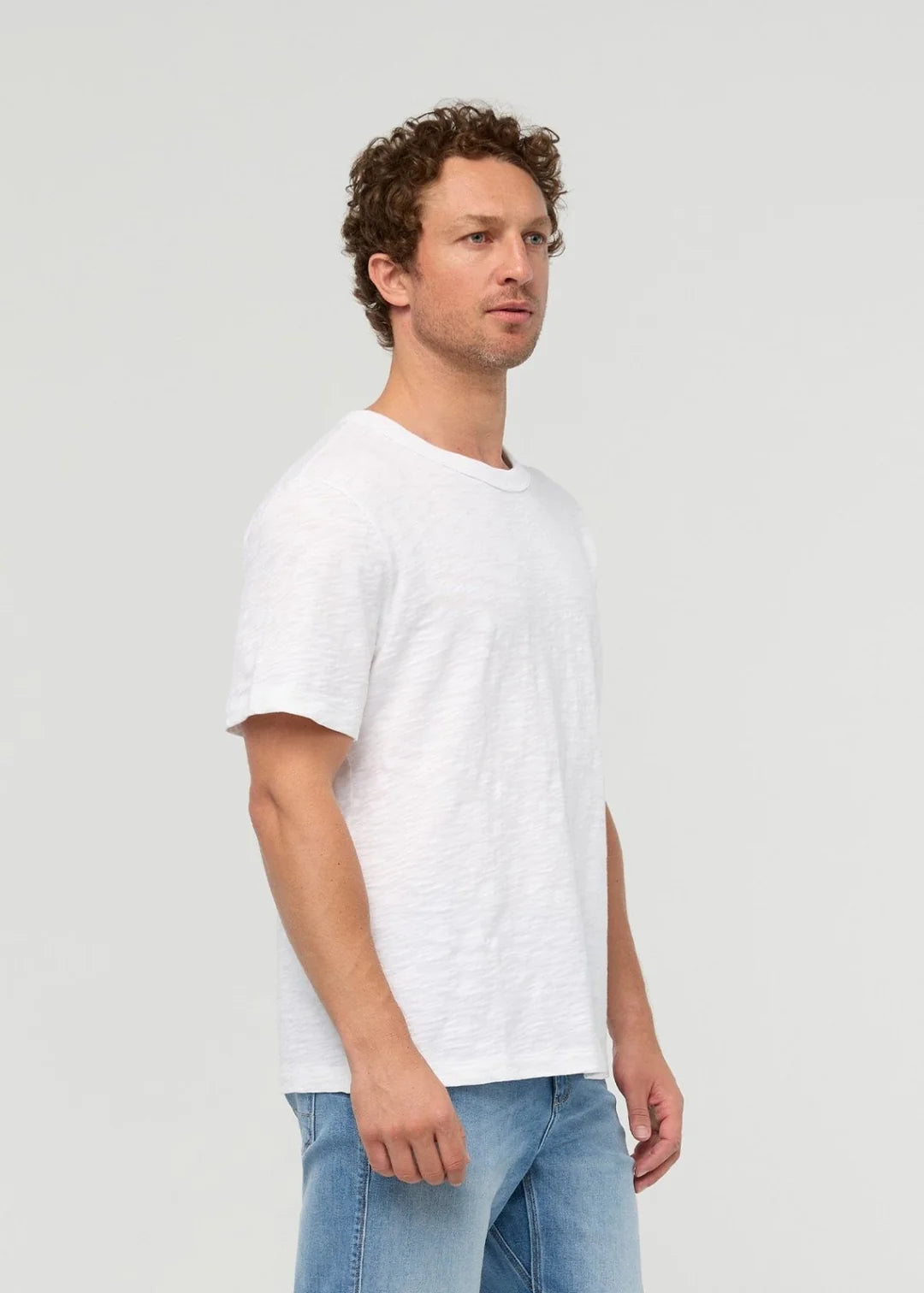 Duer - Midweight Slub Jersey Tee in White