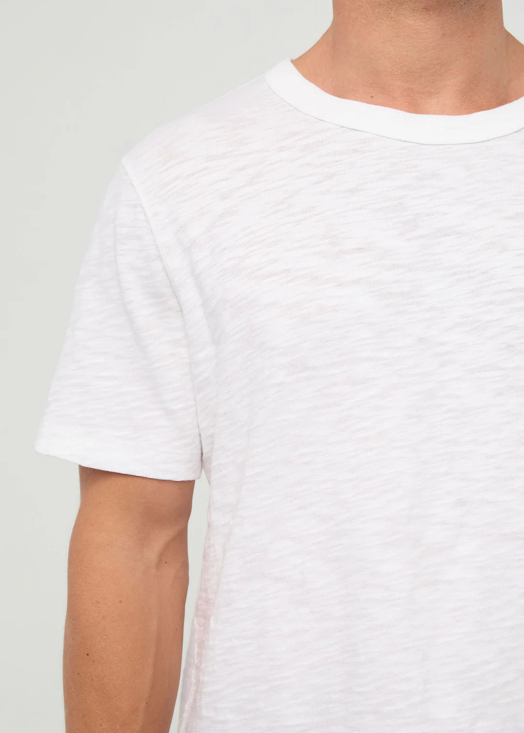 Duer - Midweight Slub Jersey Tee in White