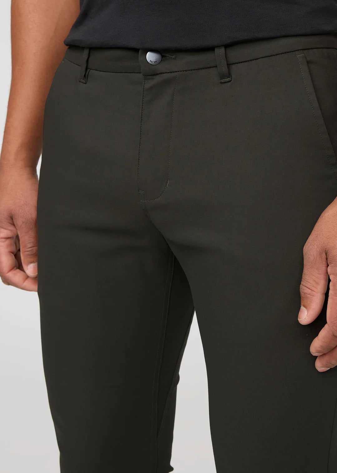 Duer - NuStretch Athletic Taper Trouser in Evergreen