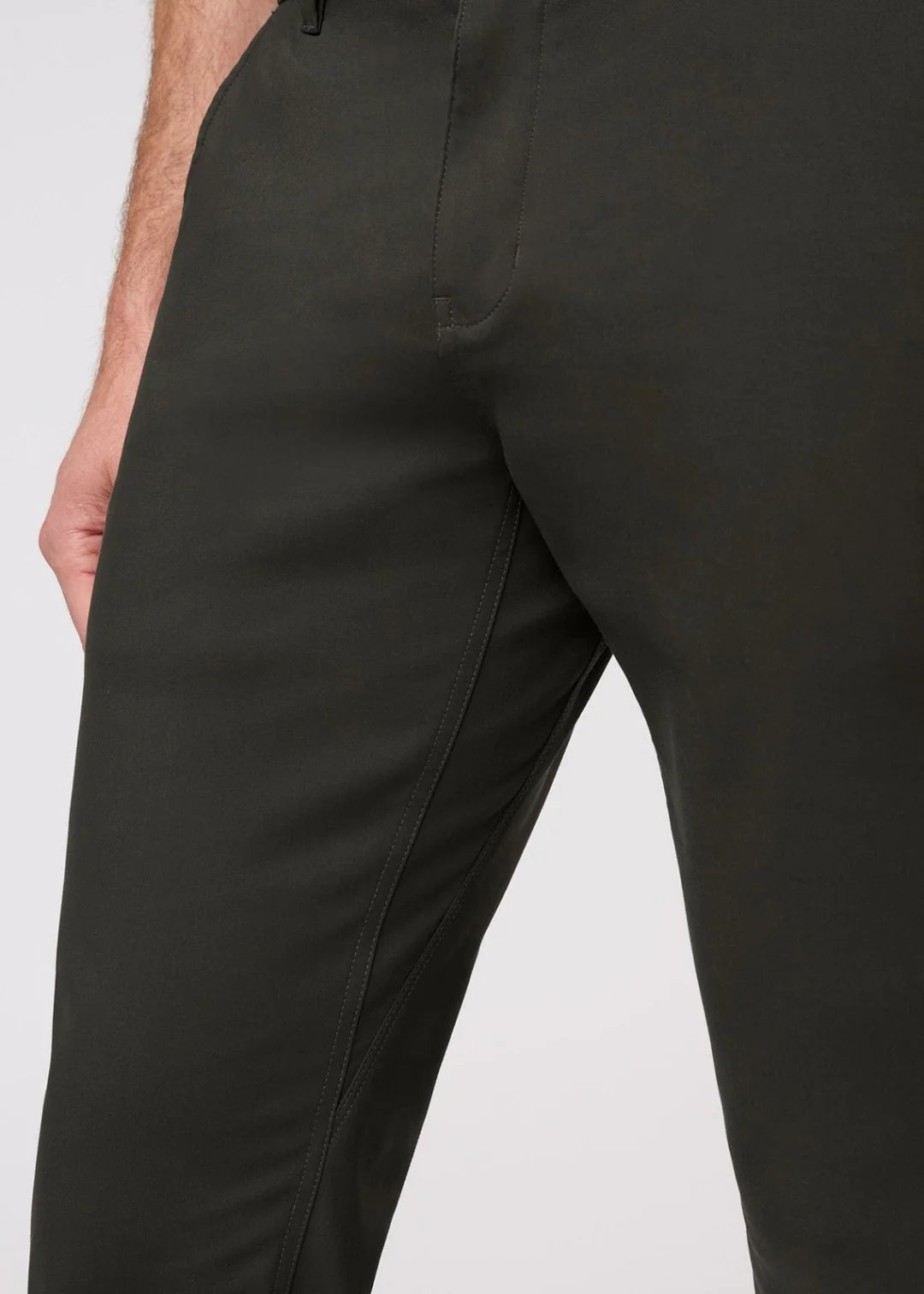Duer - NuStretch Slim Straight Trouser in Evergreen