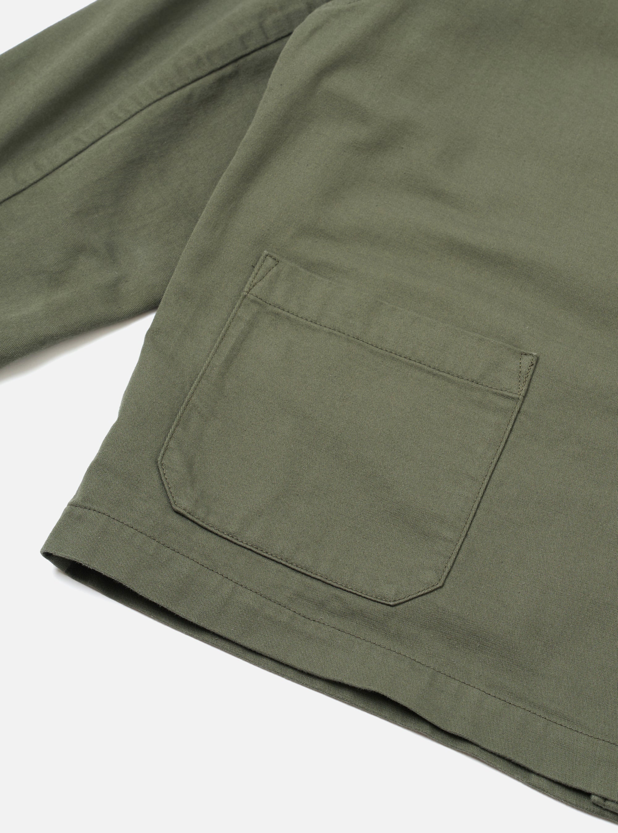 Universal Works - Ives Jacket in Olive Slub Sateen