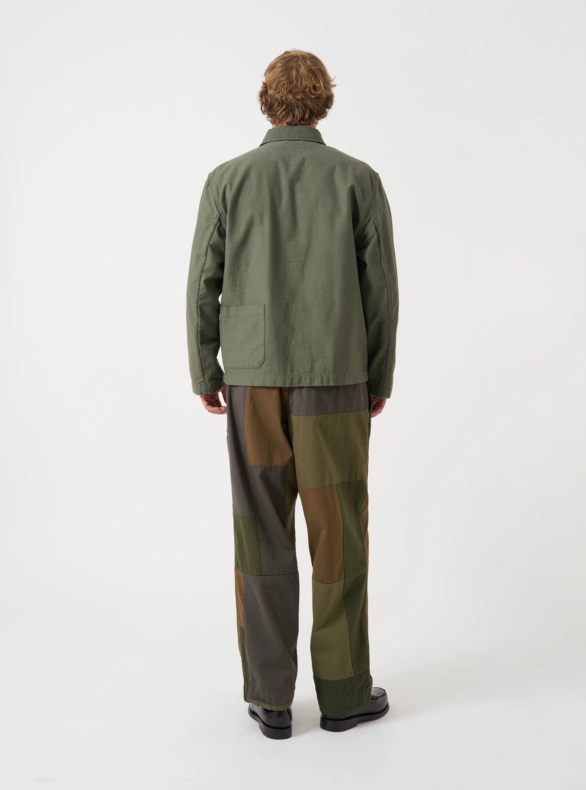Universal Works - Ives Jacket in Olive Slub Sateen