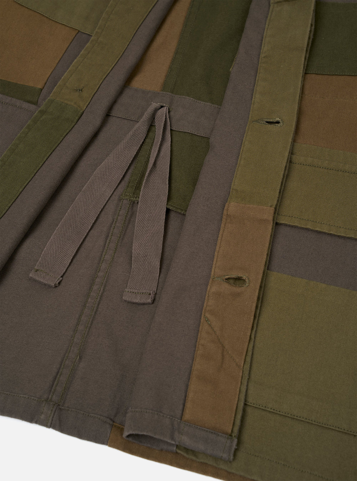 Universal Works - MW Fatigue Jacket in Olive Patchwork Twill