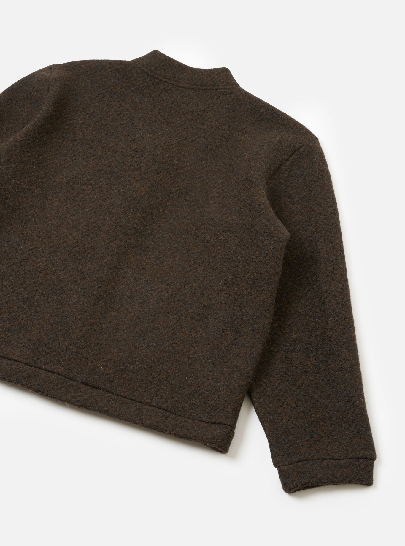 Universal Works - Advance Cardigan in Brown Raven Fleece
