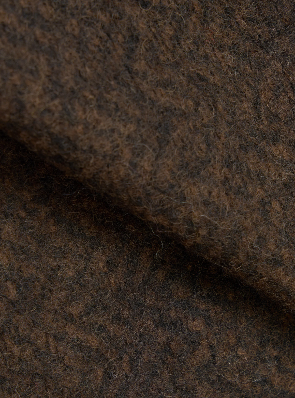Universal Works - Advance Cardigan in Brown Raven Fleece