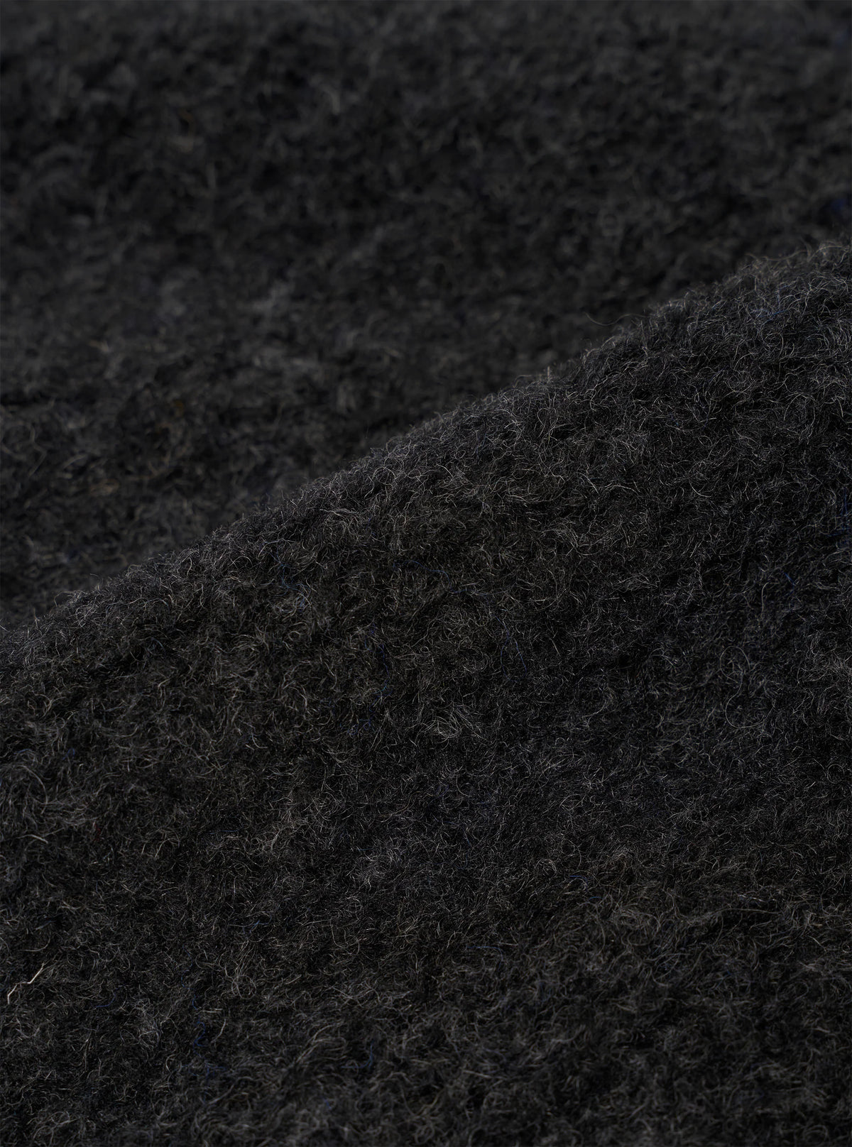 Universal Works - Lancaster Gilet in Charcoal Bouclet Fleece