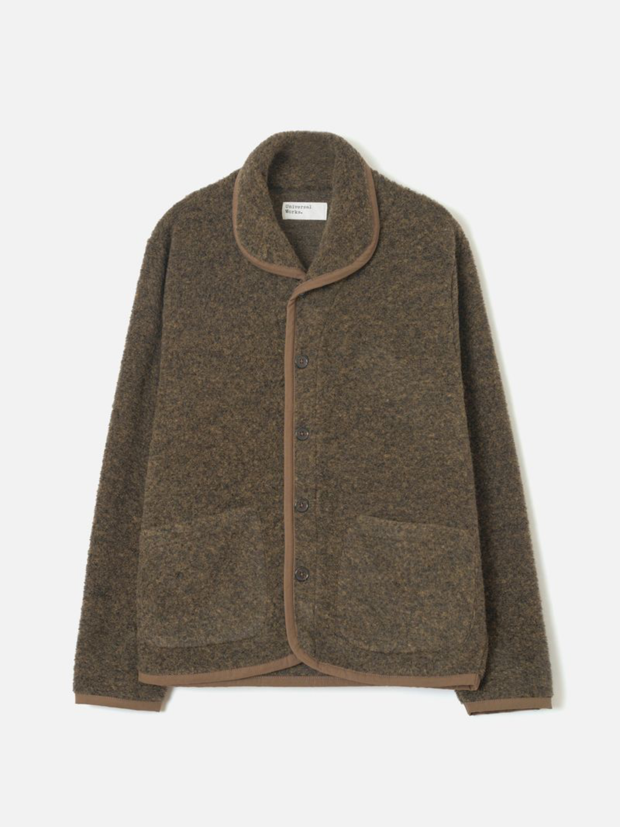 Universal Works - Lancaster Jacket in Brown Bouclet Fleece