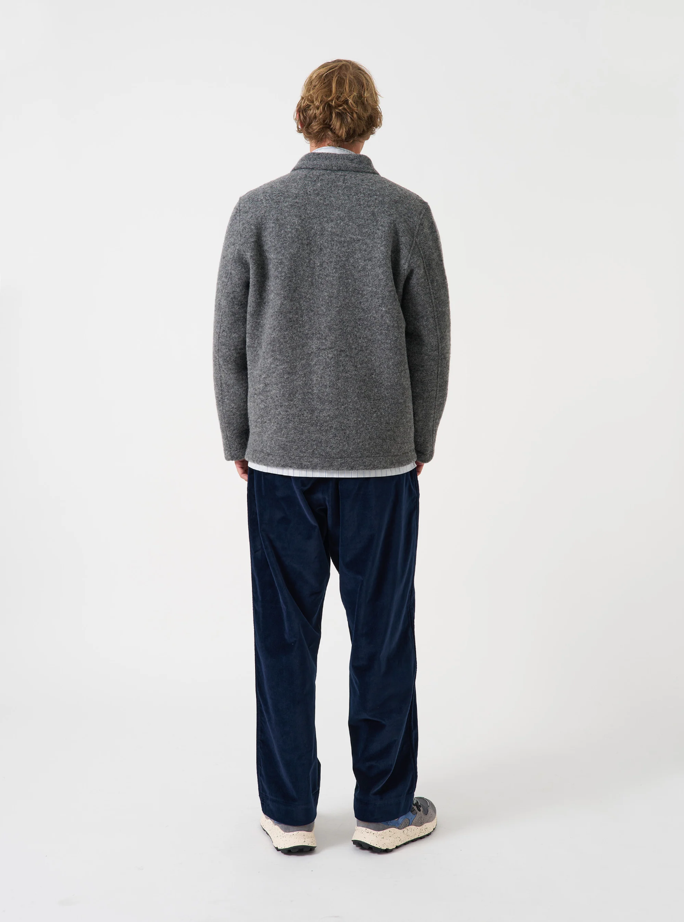 Universal Works - Field Jacket in Grey Marl Fleece