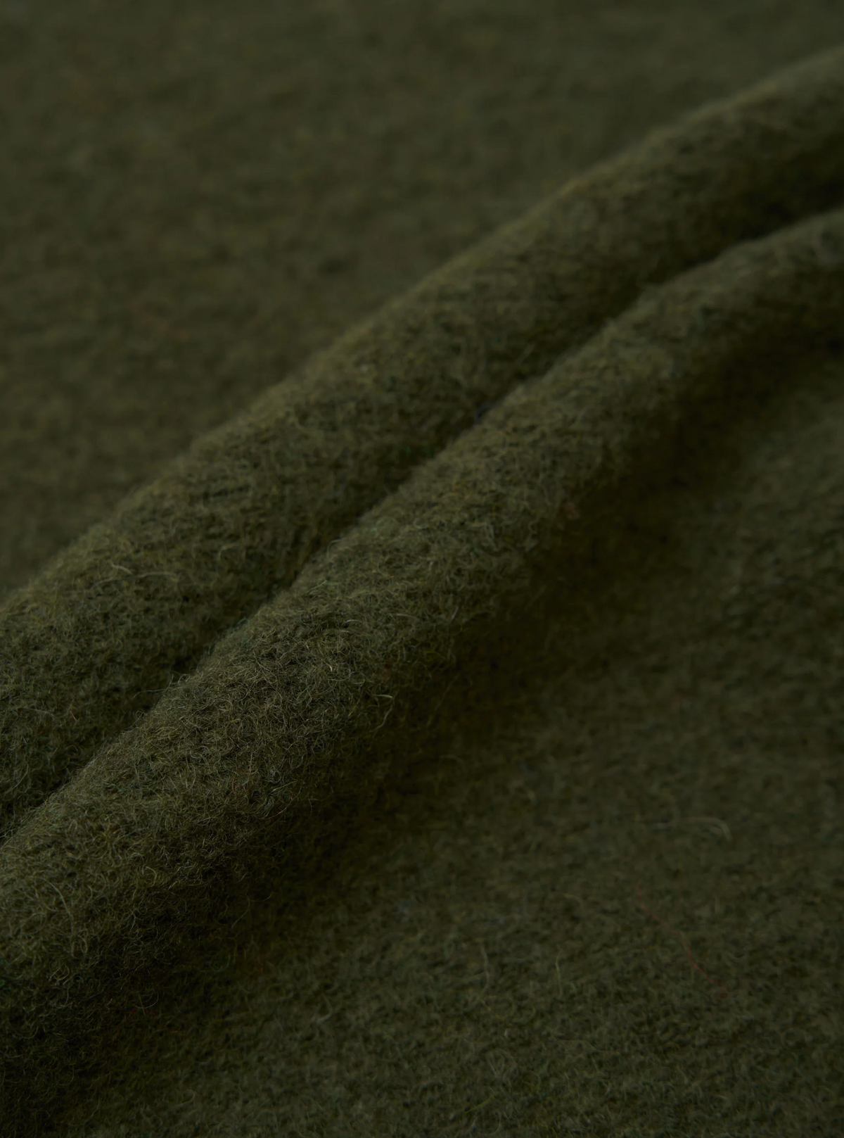 Universal Works - Uniform Jacket in Olive Wool Fleece