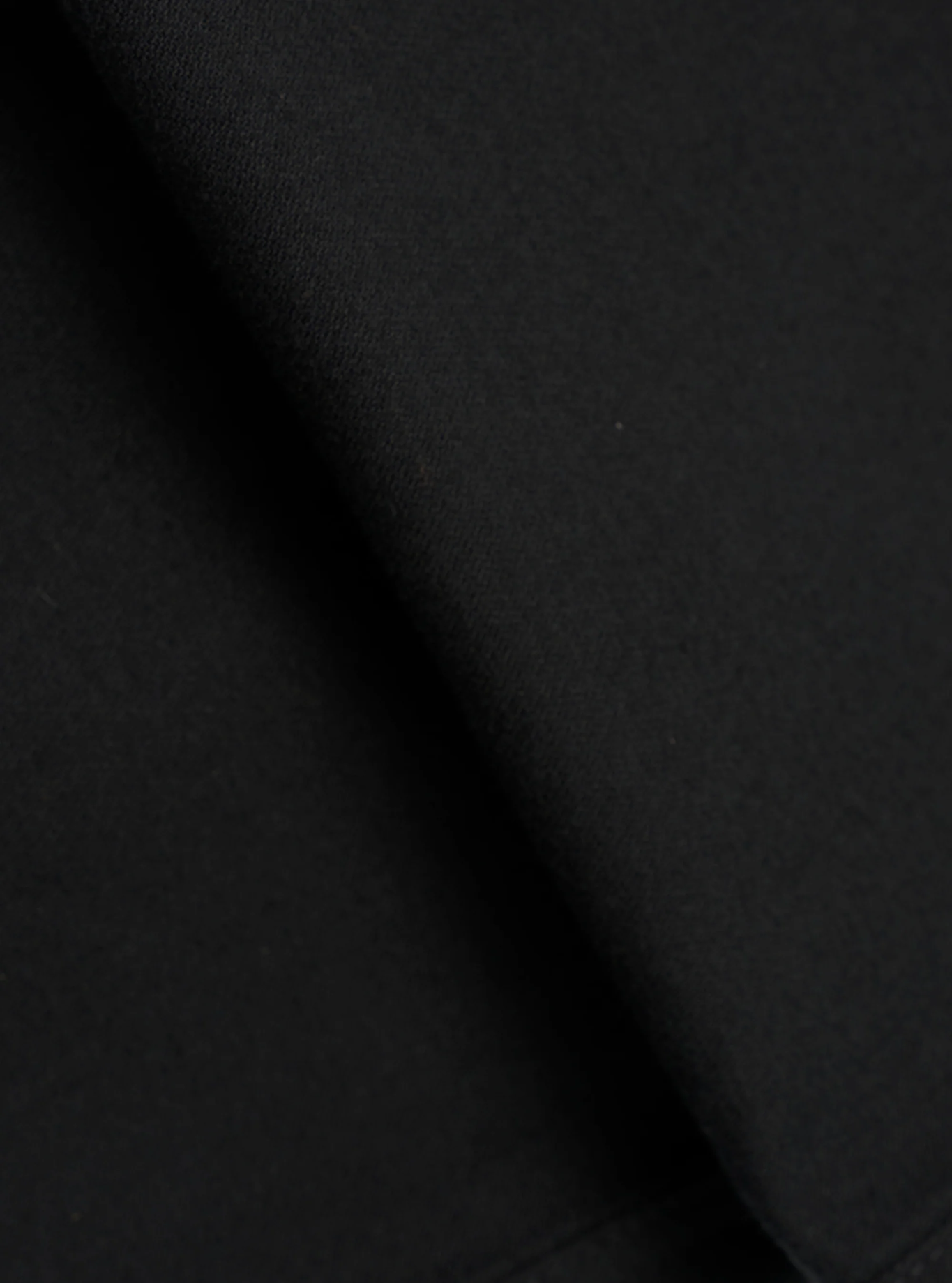 Universal Works - Hi Water Trouser in Black Brushed Moleskin