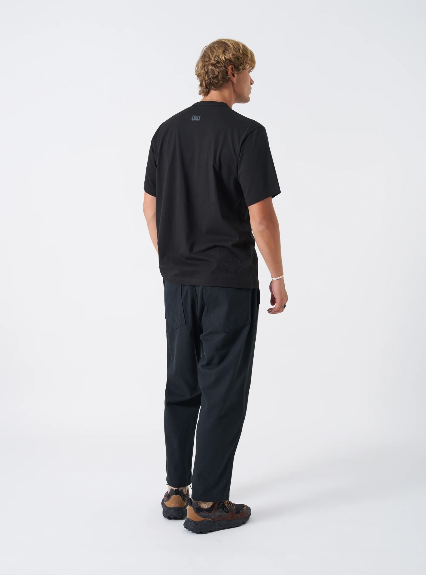 Universal Works - Hi Water Trouser in Black Brushed Moleskin