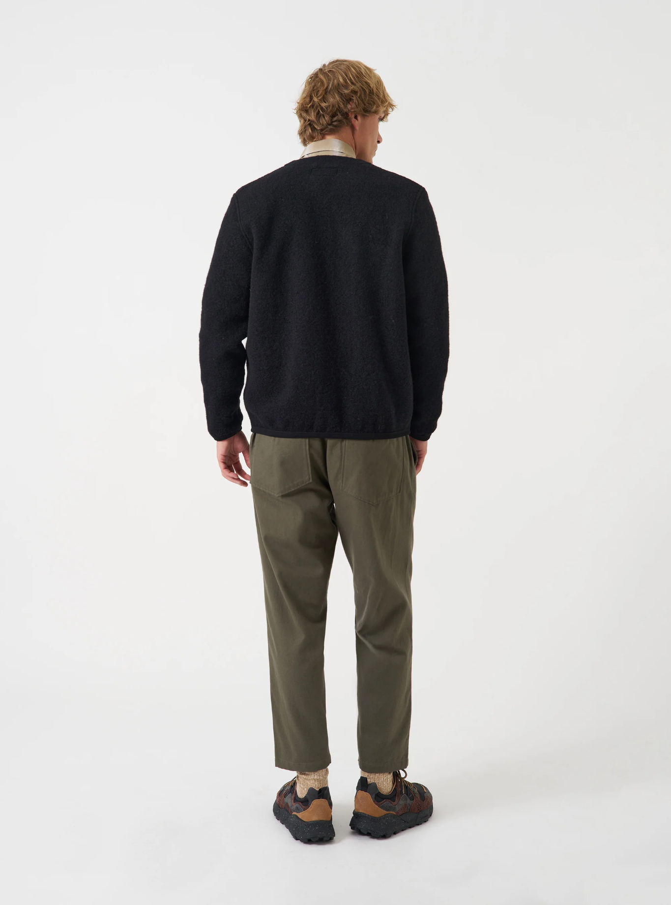 Universal Works - Hi Water Trouser in Olive Brushed Moleskin
