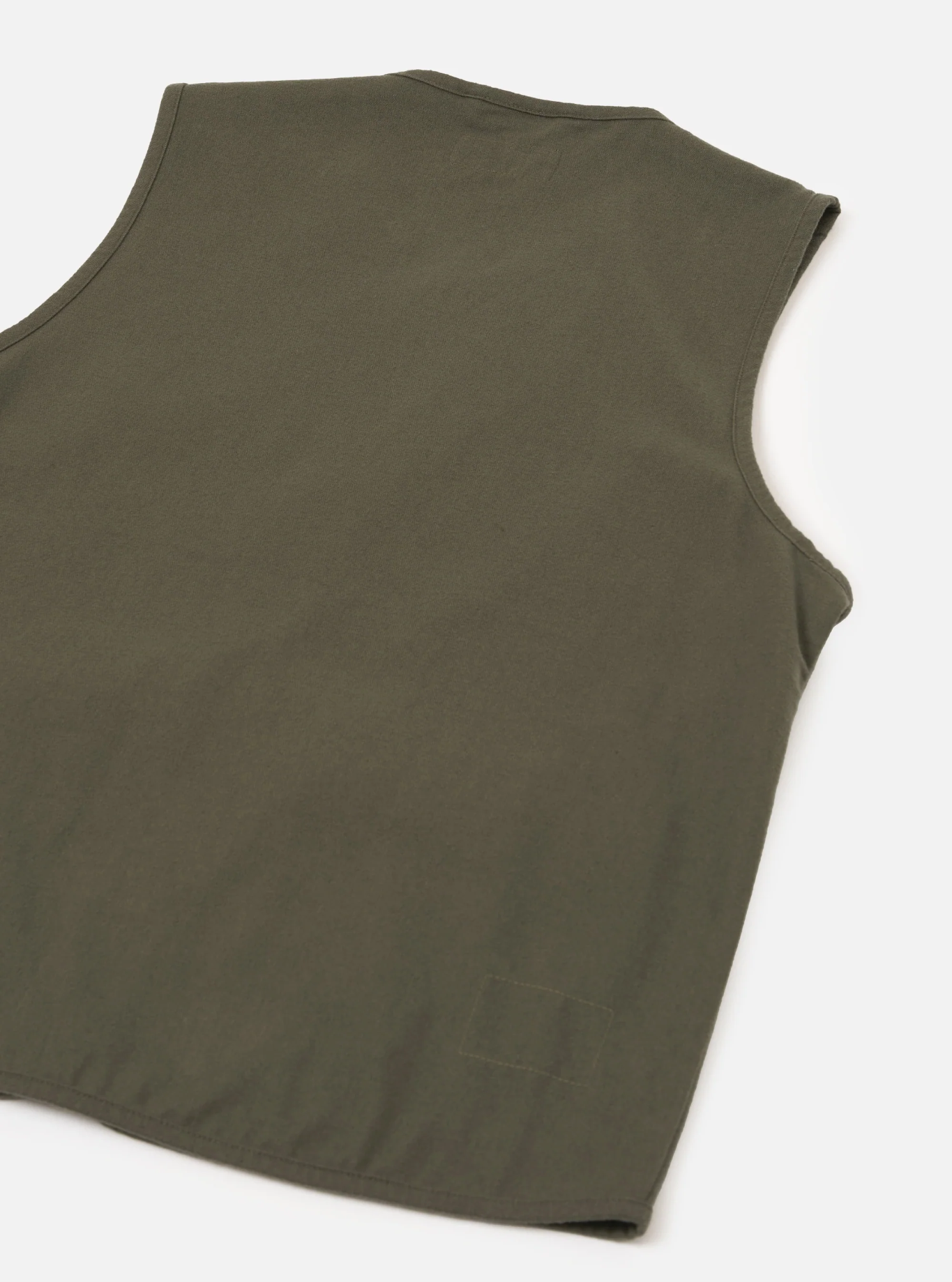 Universal Works - 4 Pocket Gilet in Olive Brushed Moleskin