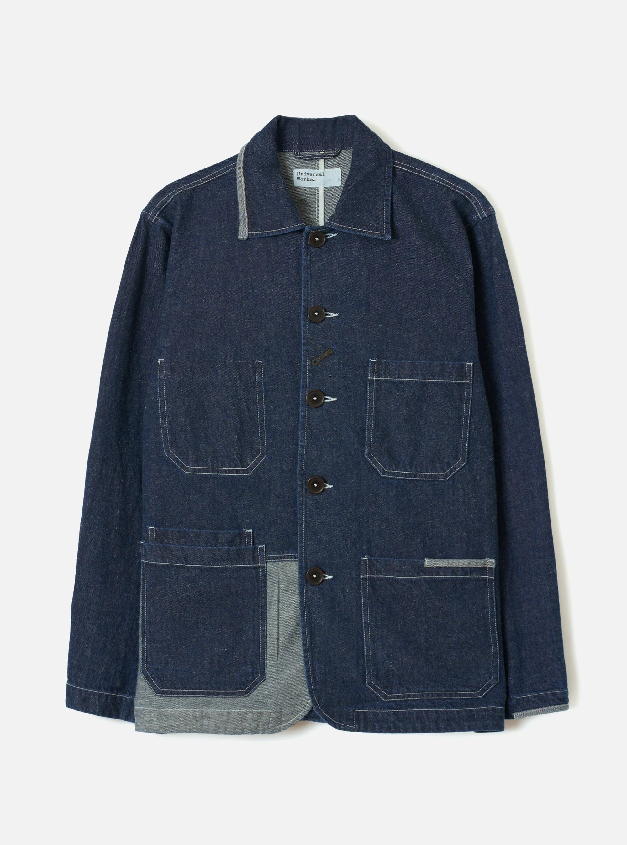 Universal Works - OG Bakers Chore Jacket in Indigo Future Denim