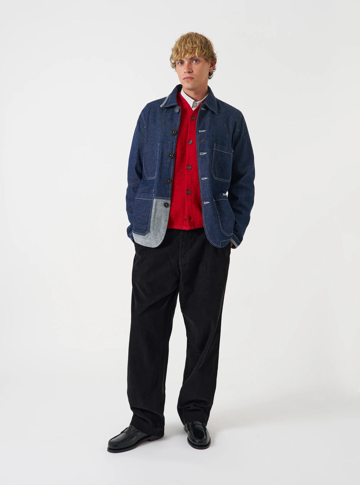 Universal Works - OG Bakers Chore Jacket in Indigo Future Denim