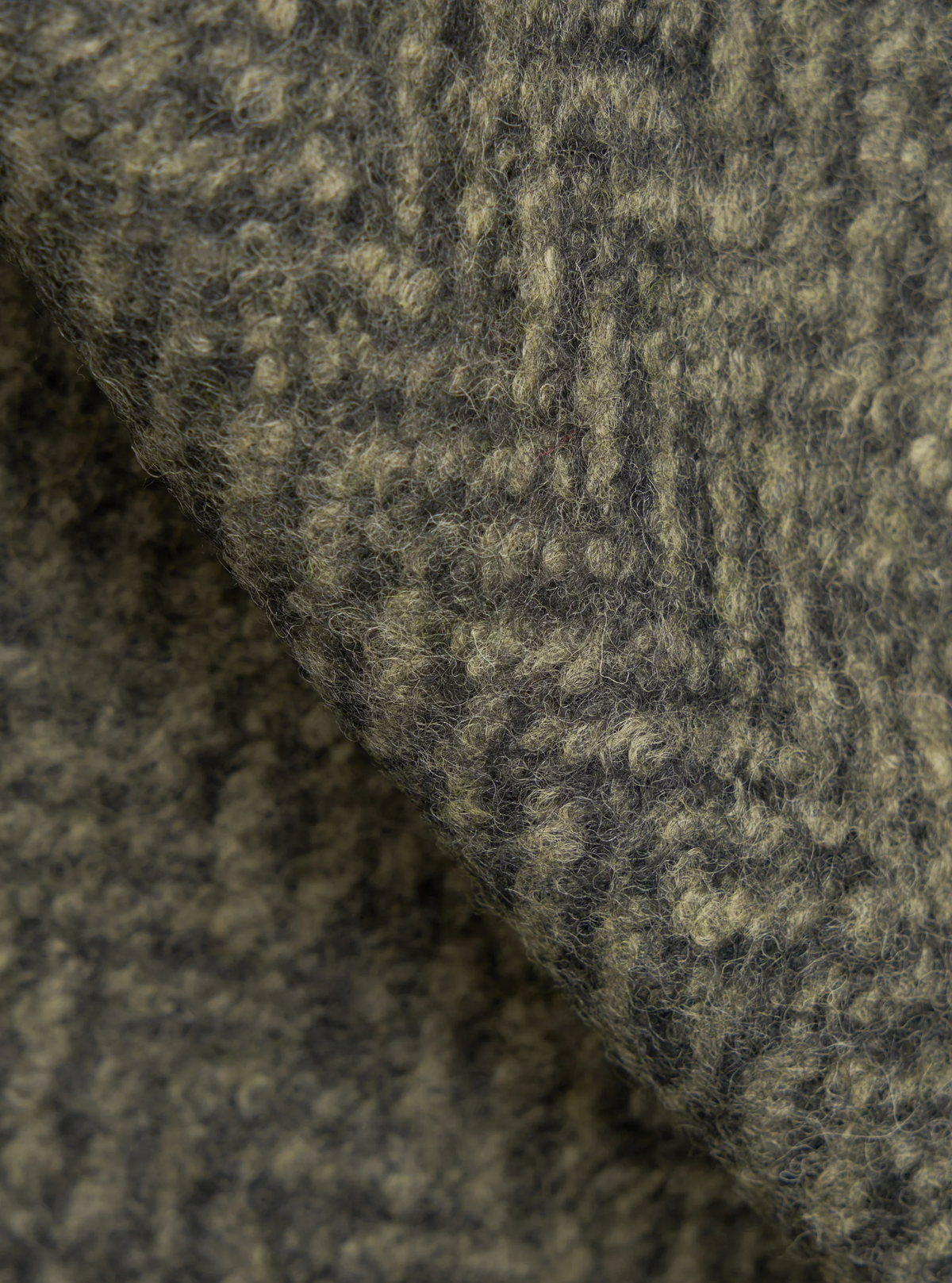 Universal Works - Advance Cardigan in Olive Raven Fleece