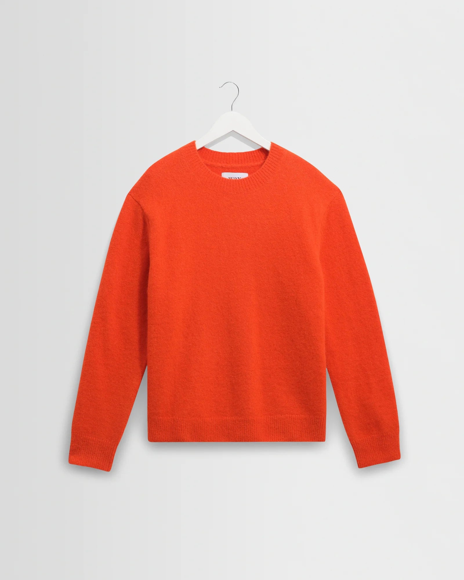 Wax London - Wilde Crewneck in Orange Fluffy Wool