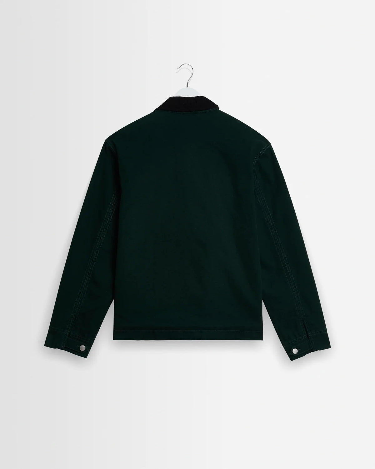 Wax London - Mason Peached Canvas Work Jacket in Dark Green