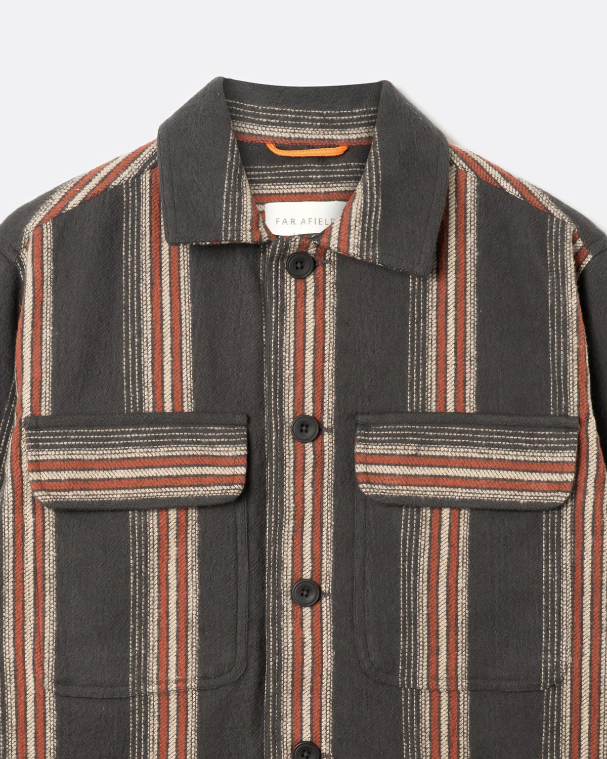 Far Afield - Normsk Jacket in Grey Yara Stripe