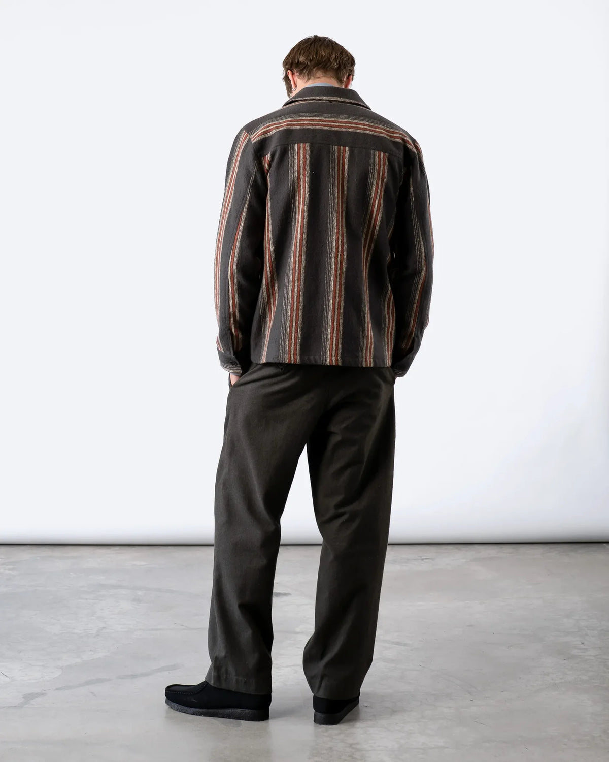 Far Afield - Normsk Jacket in Grey Yara Stripe