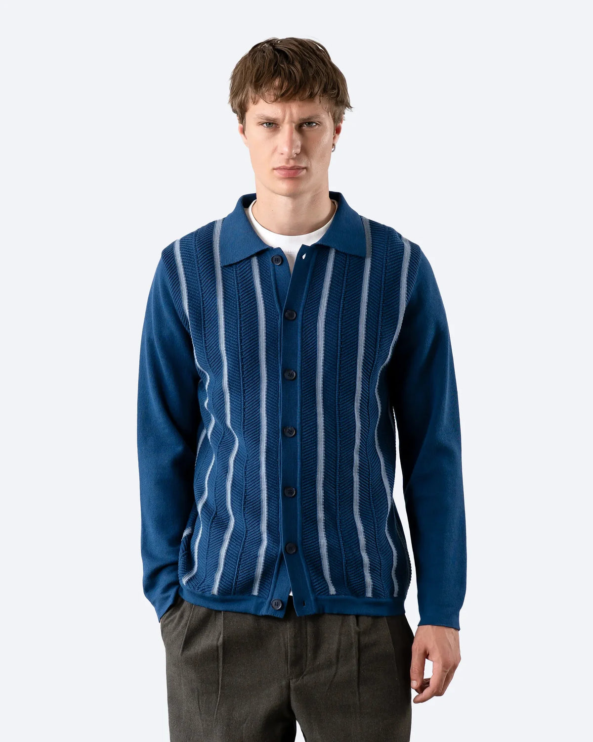Far Afield - Zigger Herringbone Knit Shirt