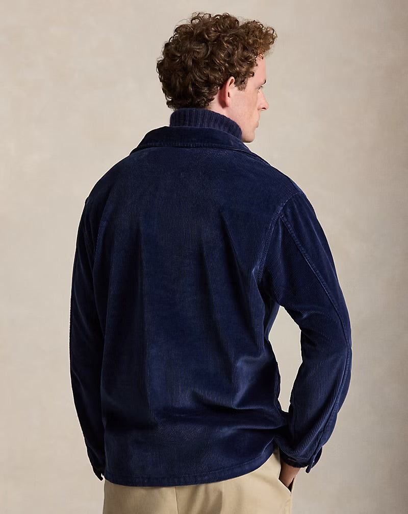 Polo Ralph Lauren - Corduroy Utility Overshirt in Newport Navy