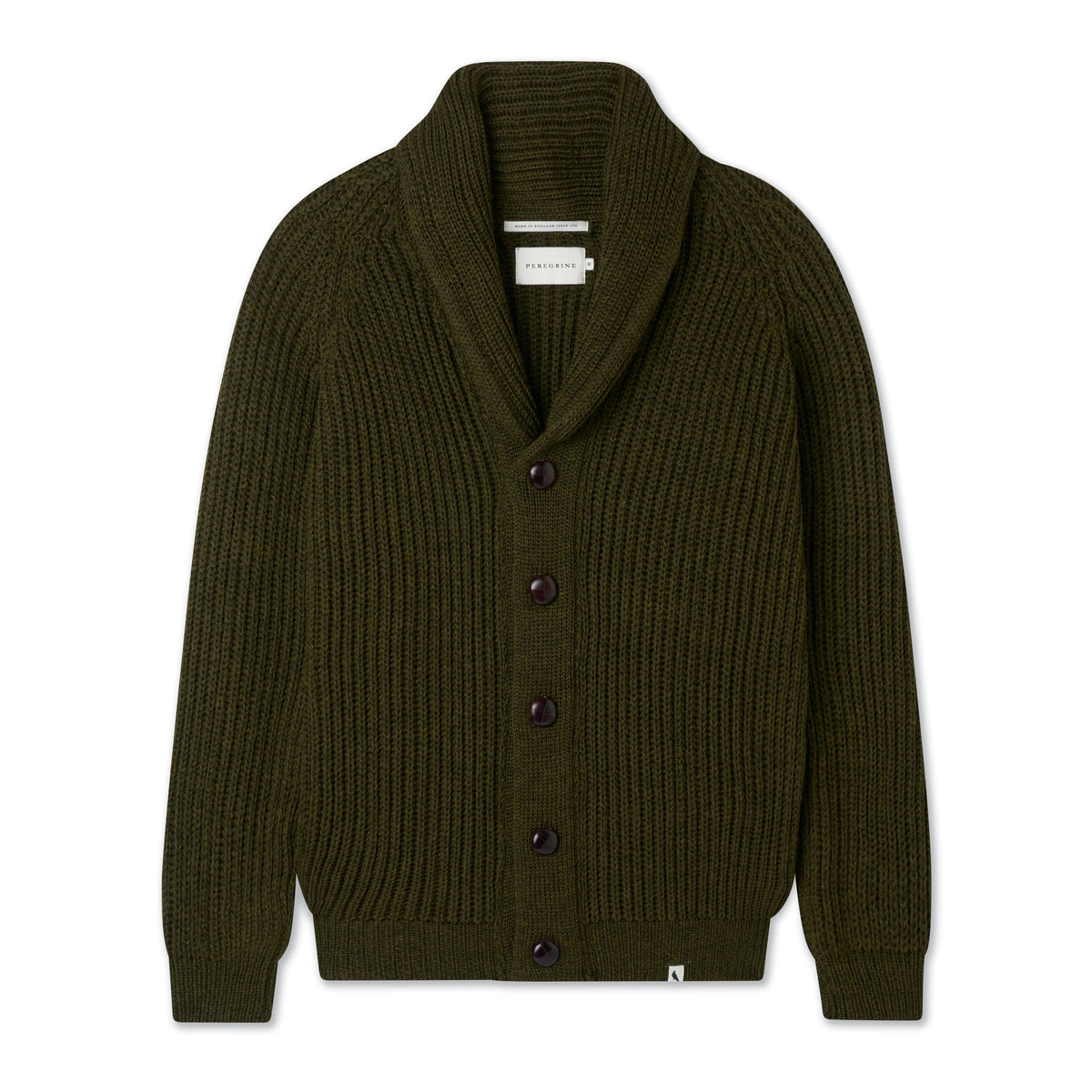 Peregrine - Wilkinson Cardigan in Olive Merino