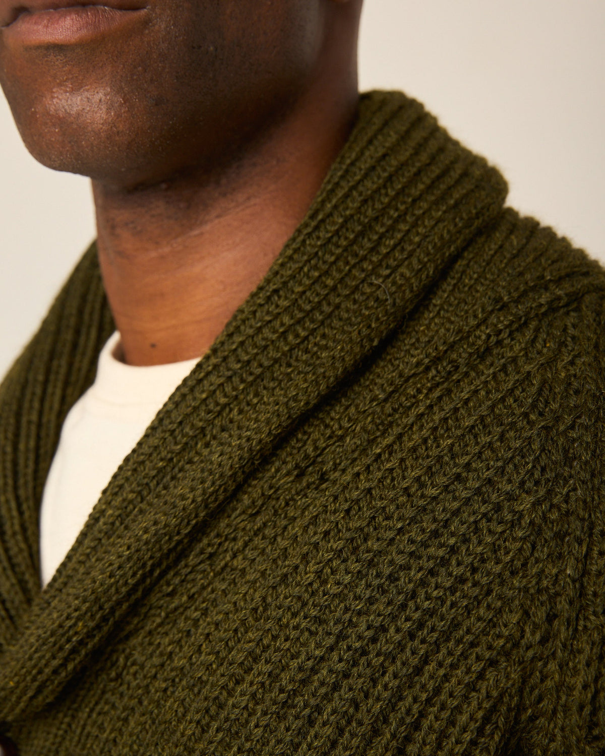 Peregrine - Wilkinson Cardigan in Olive Merino