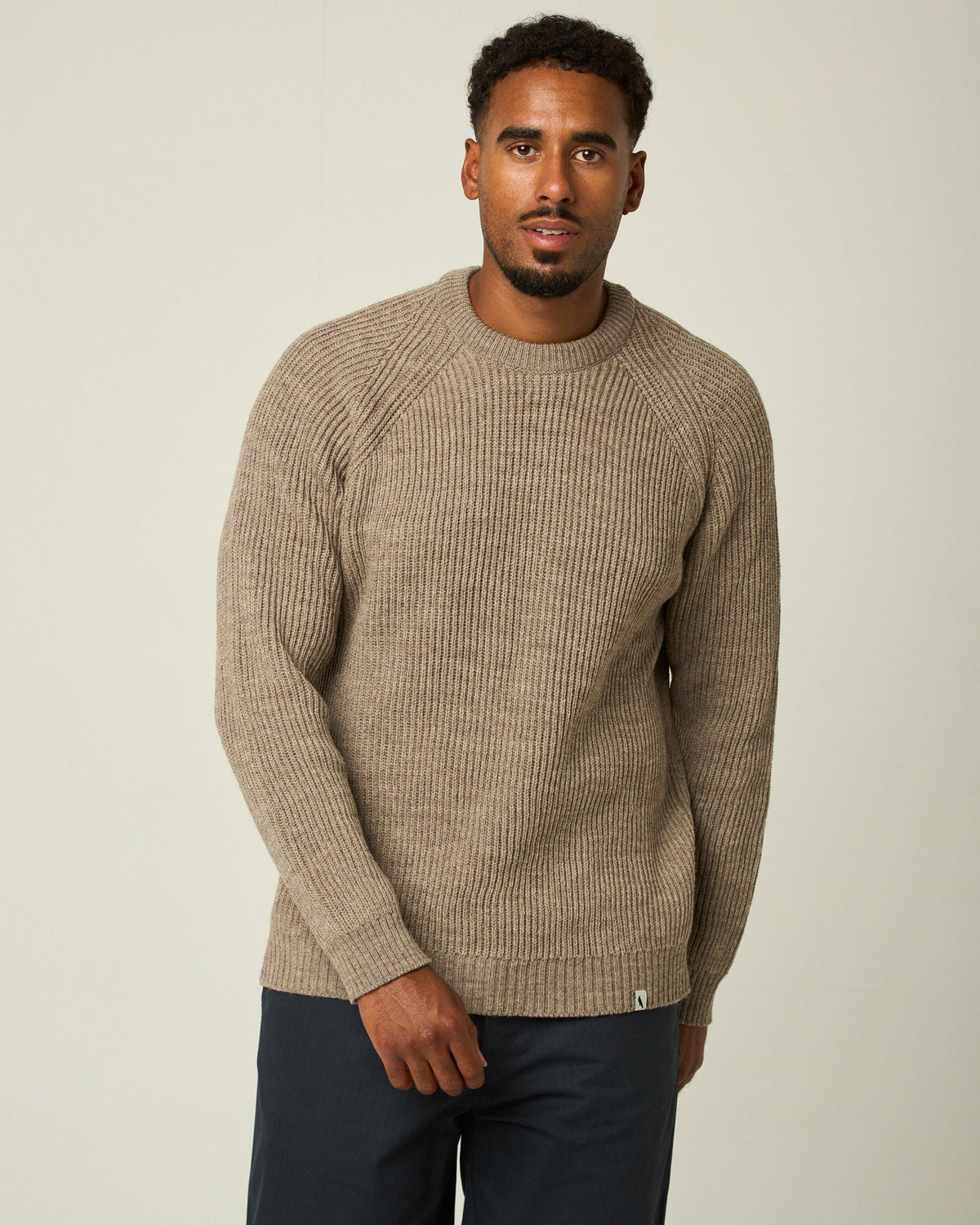 Peregrine - Ford Crew Jumper in Oak Merino