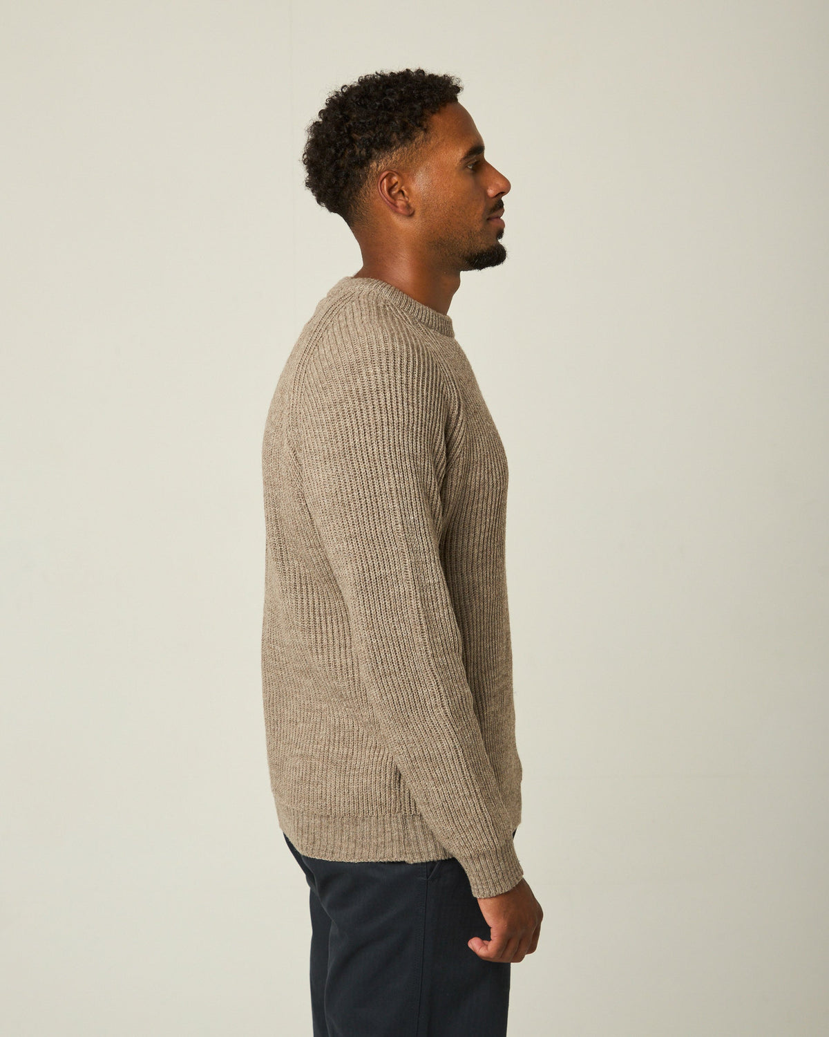 Peregrine - Ford Crew Jumper in Oak Merino