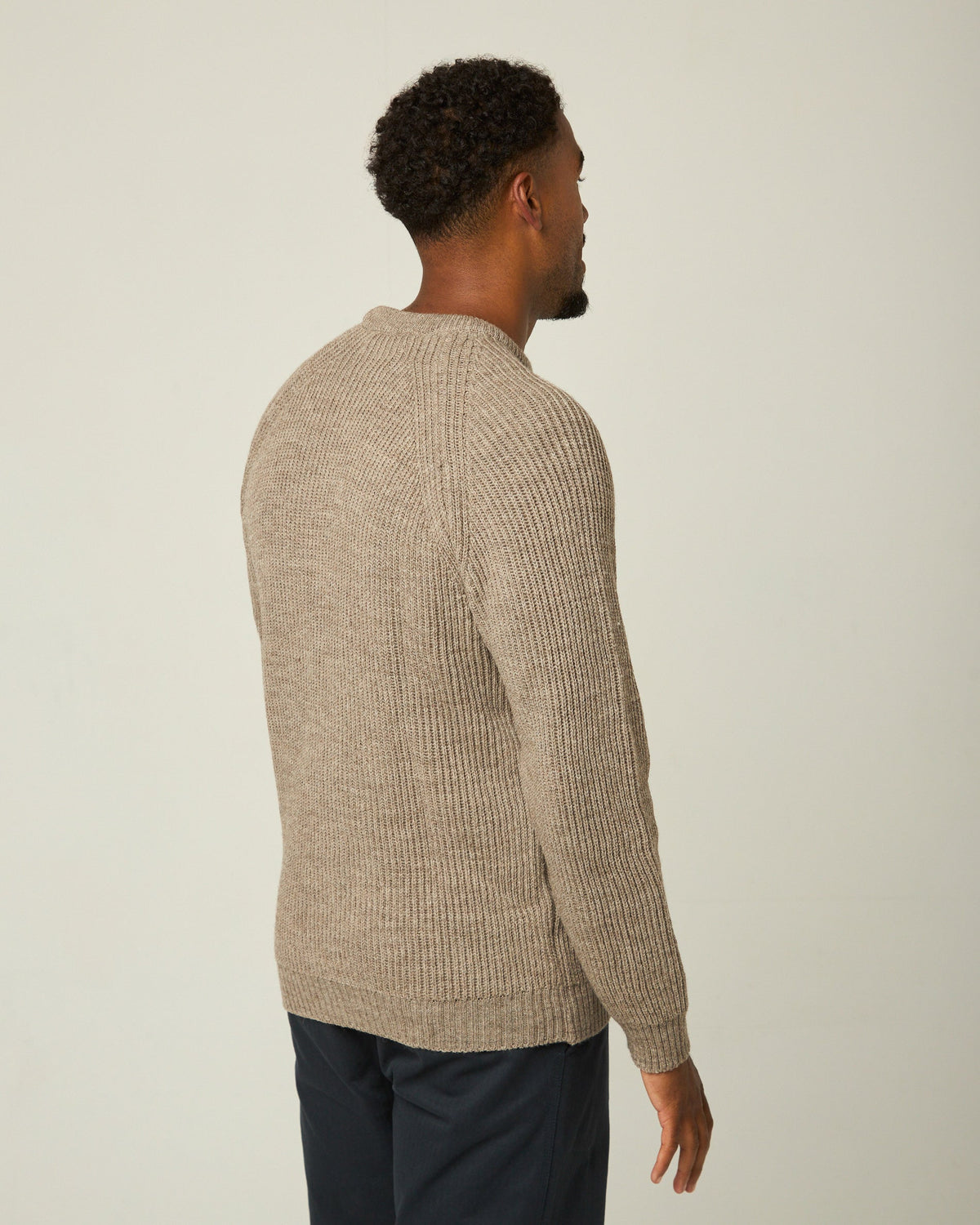 Peregrine - Ford Crew Jumper in Oak Merino