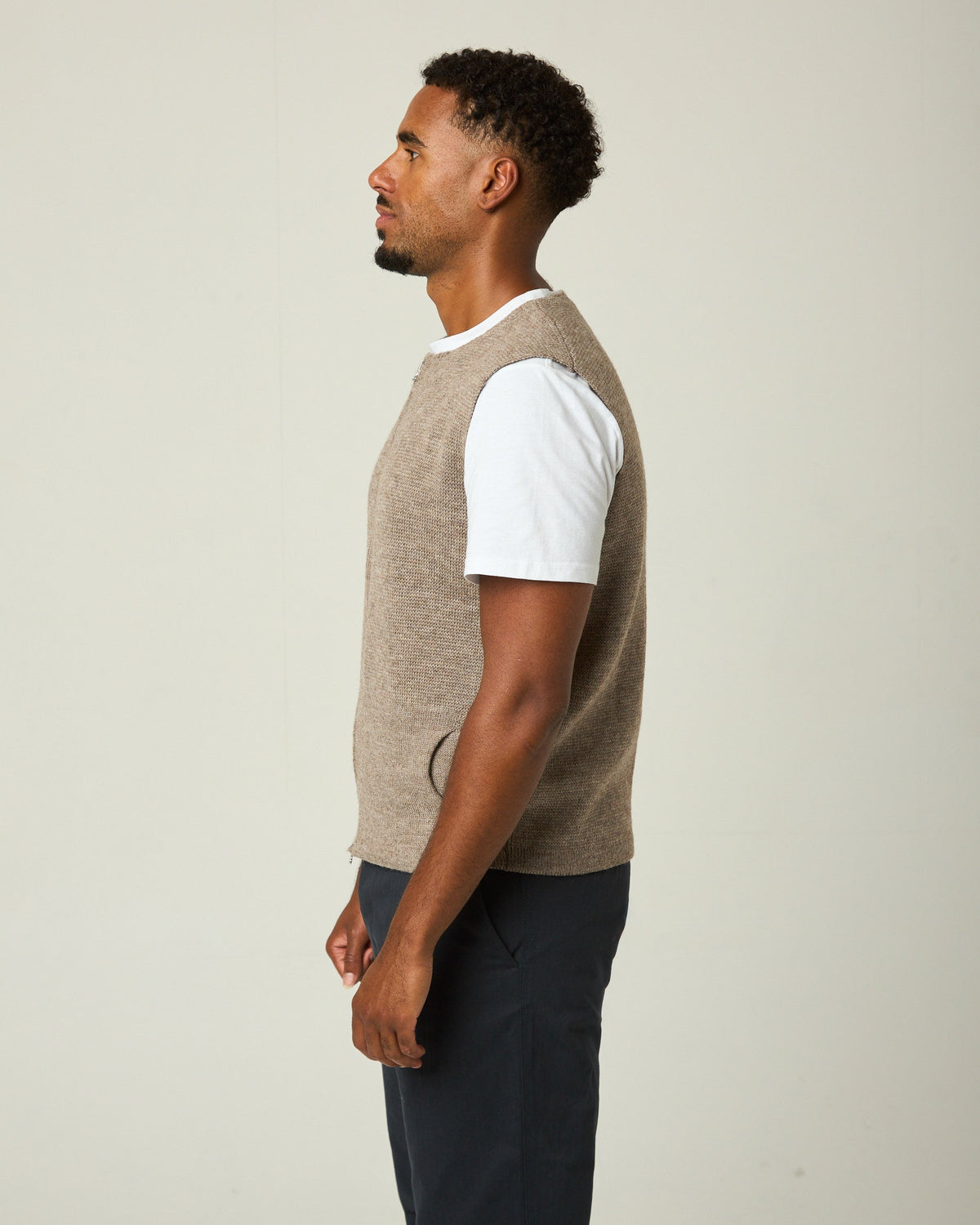 Peregrine - Marina Gilet in Oak Merino