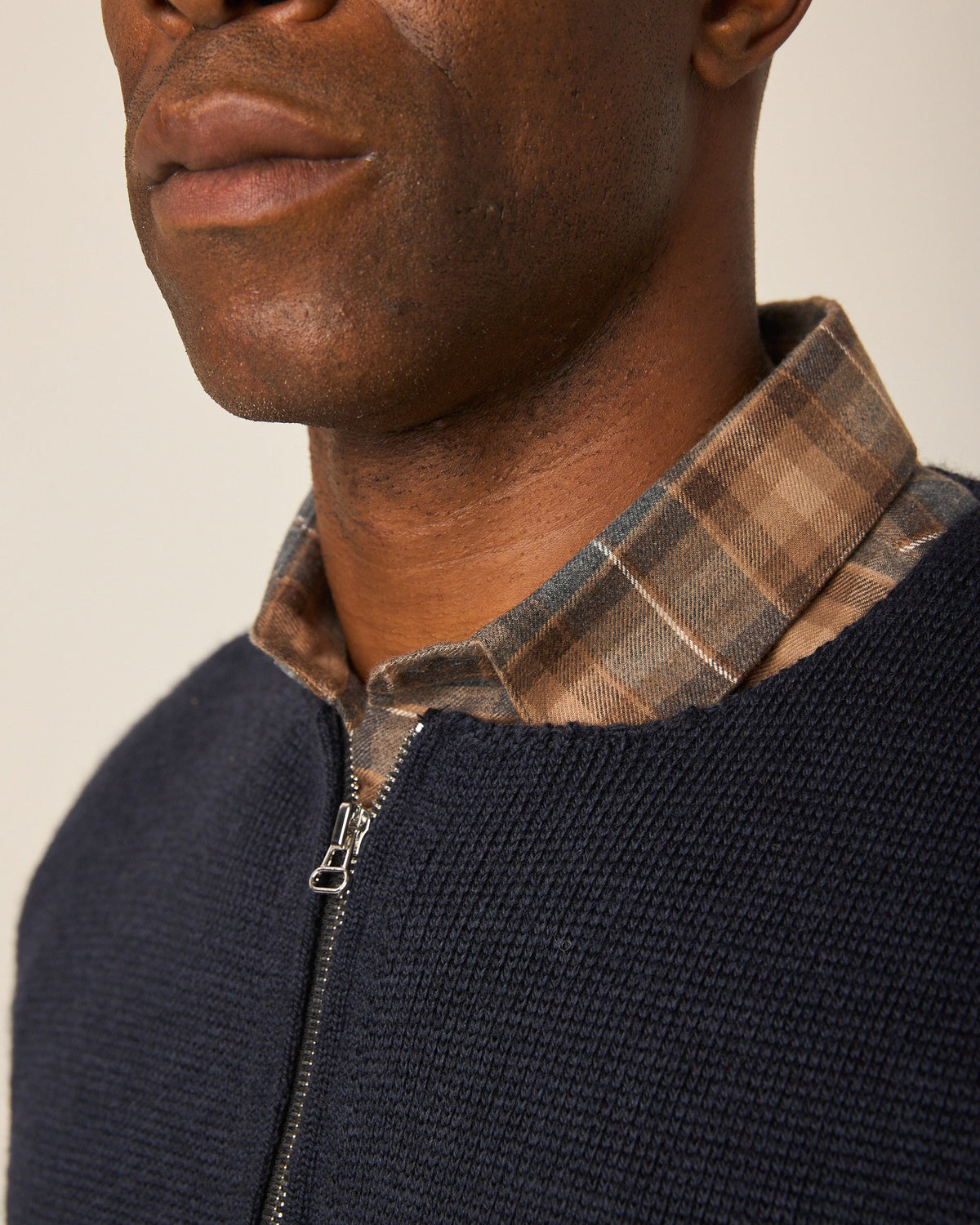 Peregrine - Marina Gilet in Navy Merino