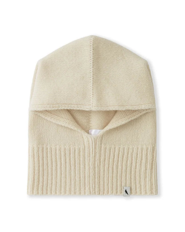 Peregrine - Avening Knitted Hood in Ecru