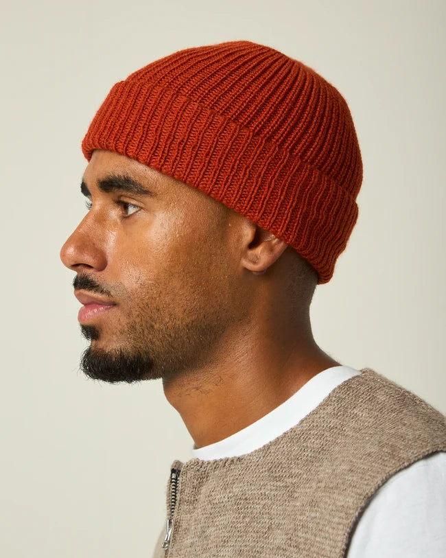 Peregrine - Porter Beanie in Orange Merino