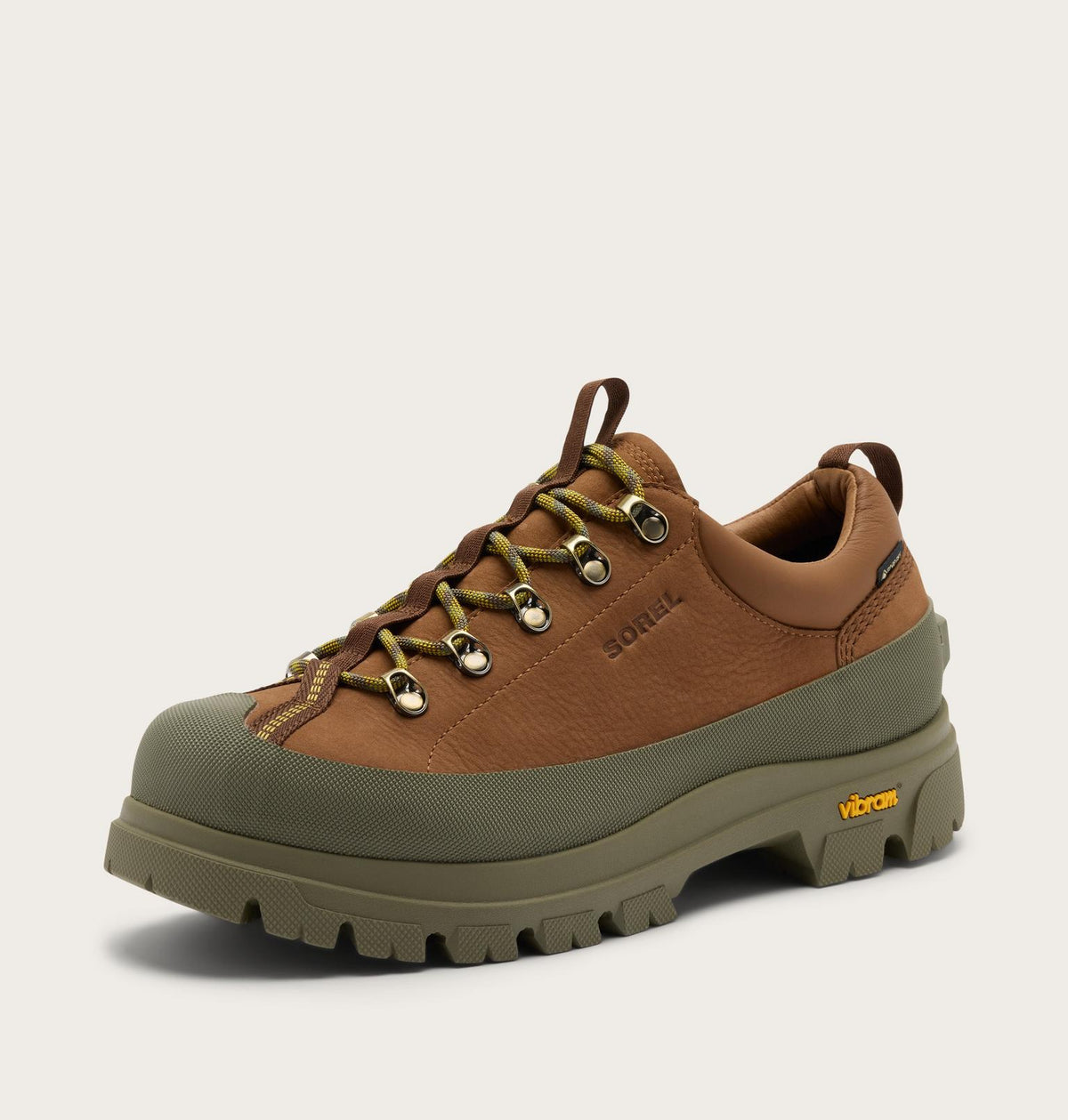 SOREL - Daystorm Nomad GTX Men's Shoe in Velvet Tan and Stone Green