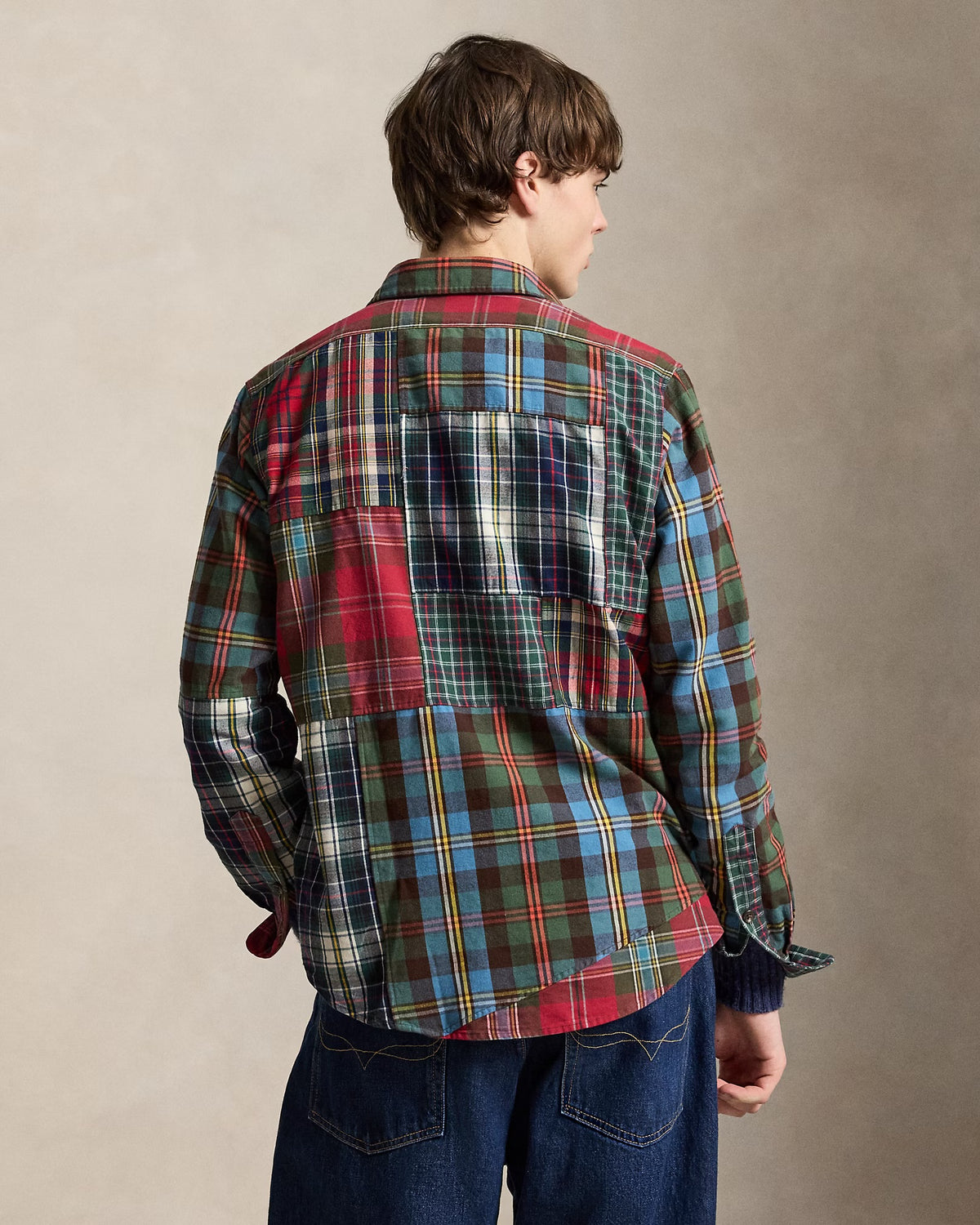 Polo Ralph Lauren - Classic Fit Patchwork Plaid Oxford Shirt in Pieced Ancient Tartan