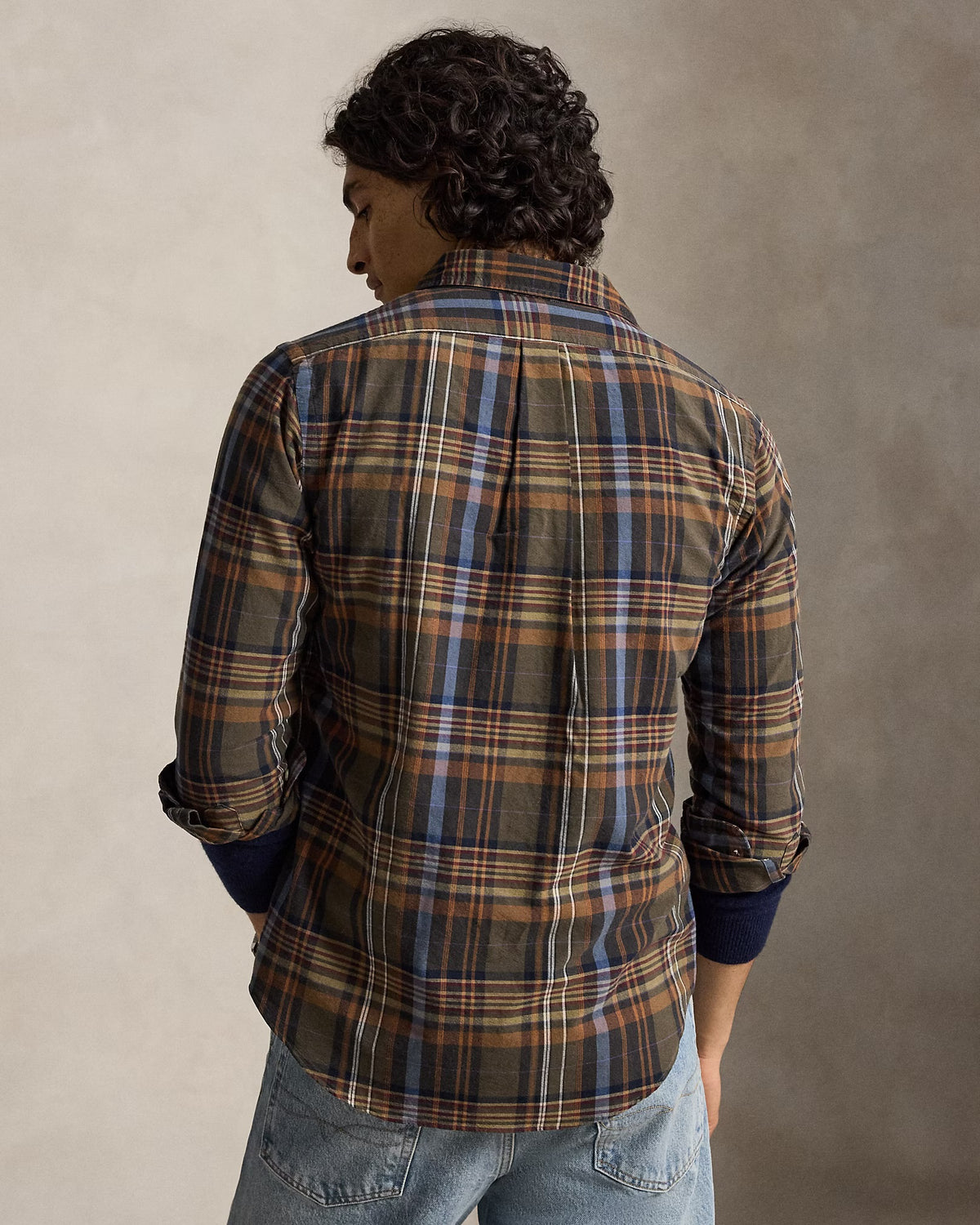 Polo Ralph Lauren - Classic Fit Plaid Oxford Shirt in Green and Brown