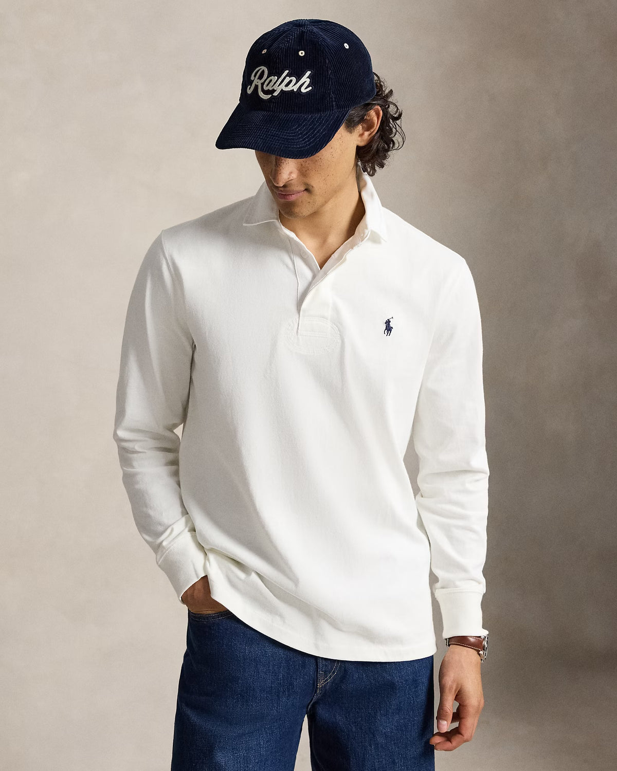 Polo Ralph Lauren - The Iconic Rugby Shirt in Trophy Cream
