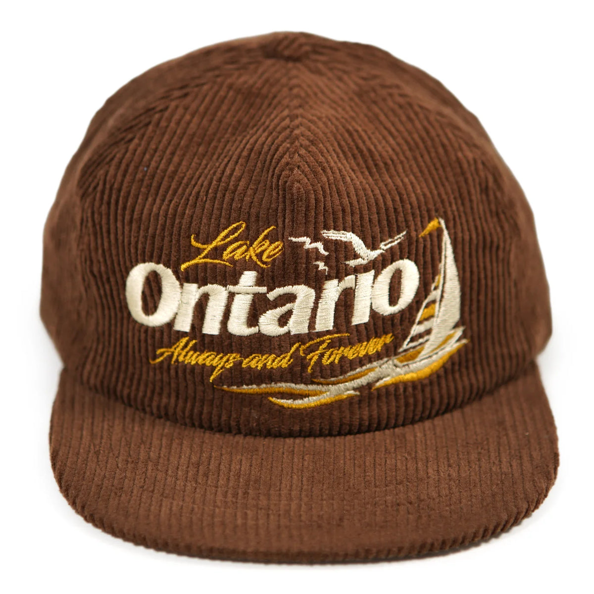 Lake Ontario Corduroy Hat in Chocolate Brown
