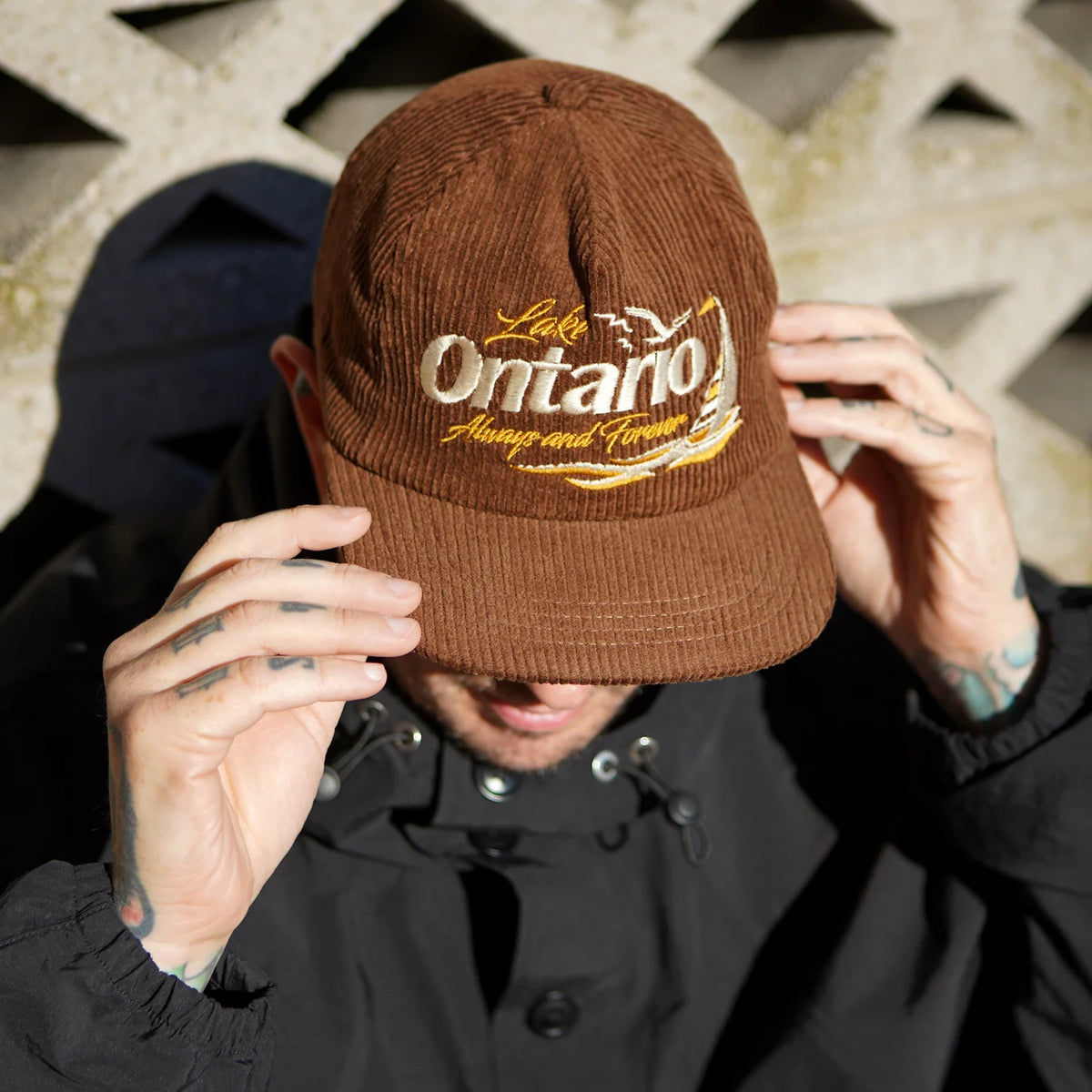 Lake Ontario Corduroy Hat in Chocolate Brown