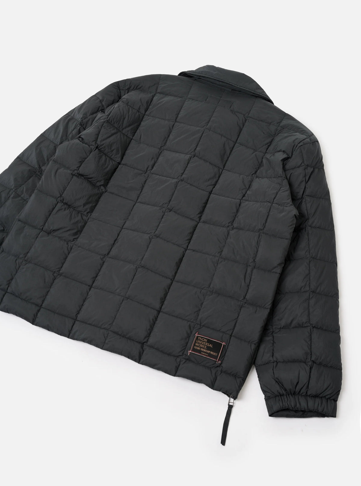 Universal Works x TAION - Nylon Soft Shell Down Rams Jacket in Charcoal