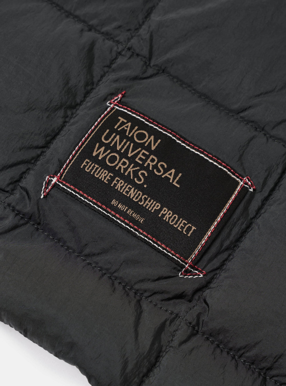 Universal Works x TAION - Nylon Soft Shell Down Rams Jacket in Charcoal
