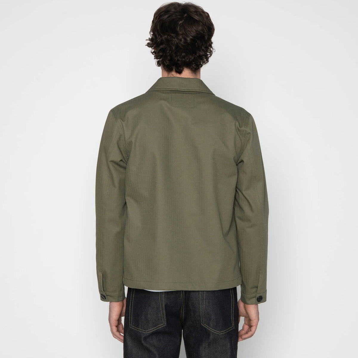 Naked & Famous Denim - Utility Jacket in 1940s Military Organic Herringbone