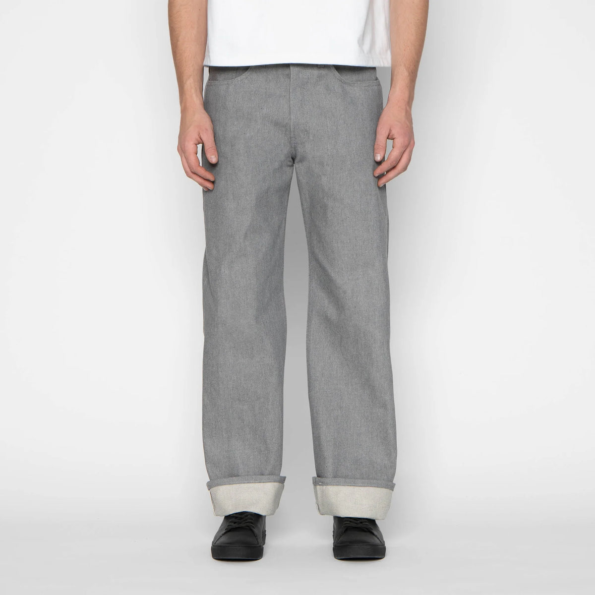 Naked & Famous Denim - Strong Guy in Heather Grey Selvedge
