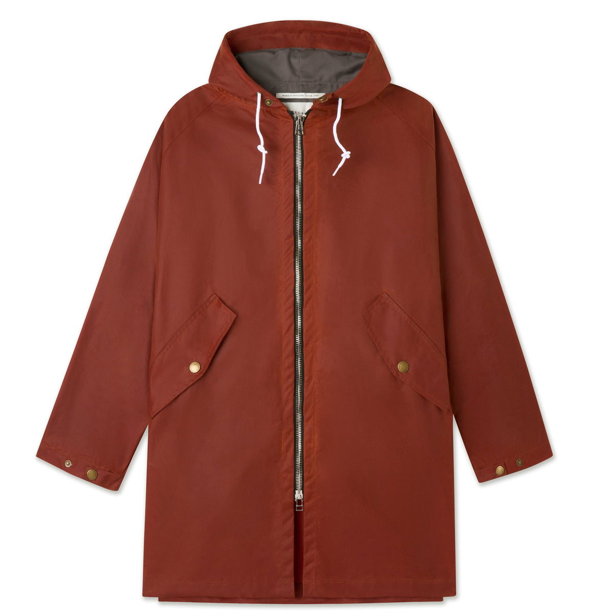 Peregrine - Unisex Woodchester Waxed Cagoule in Brick
