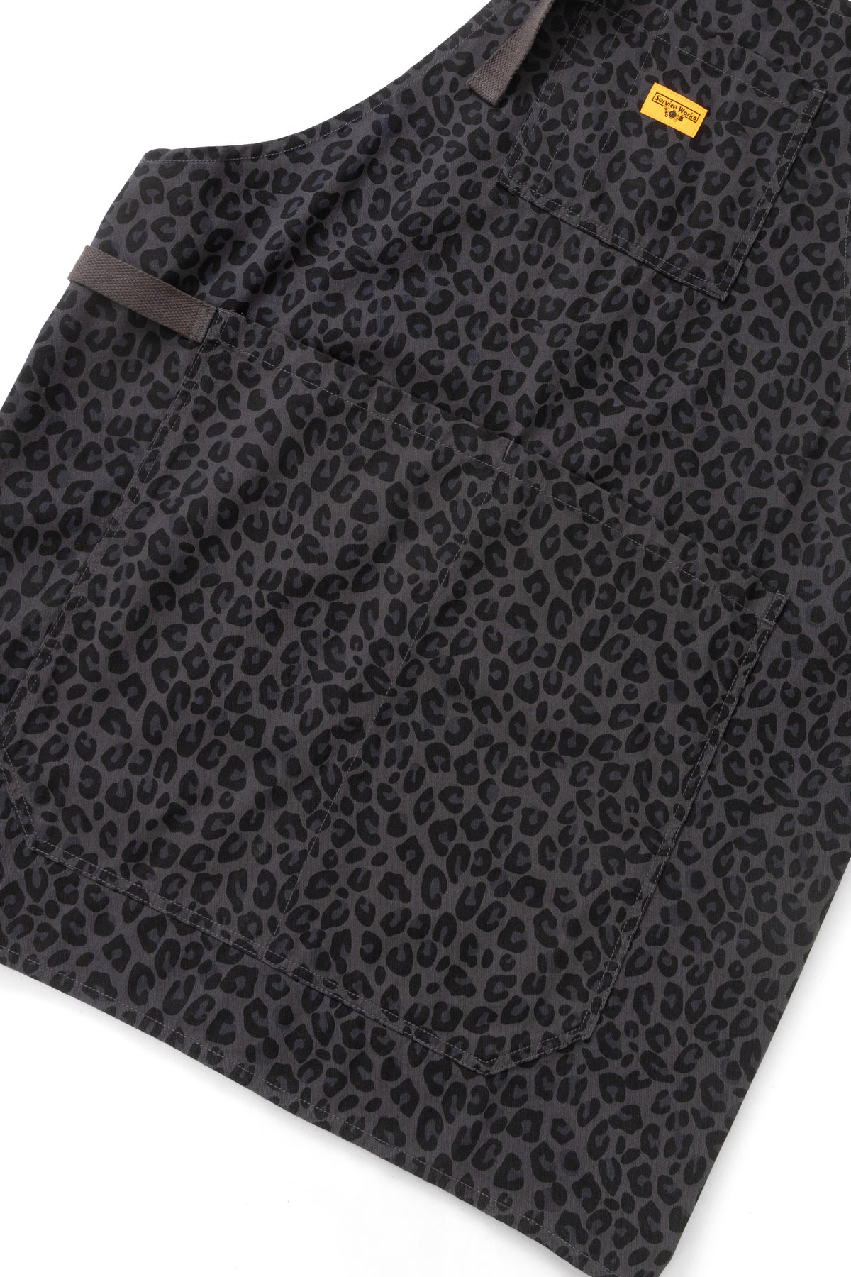 Service Works - Patterned Apron in Black Leopard